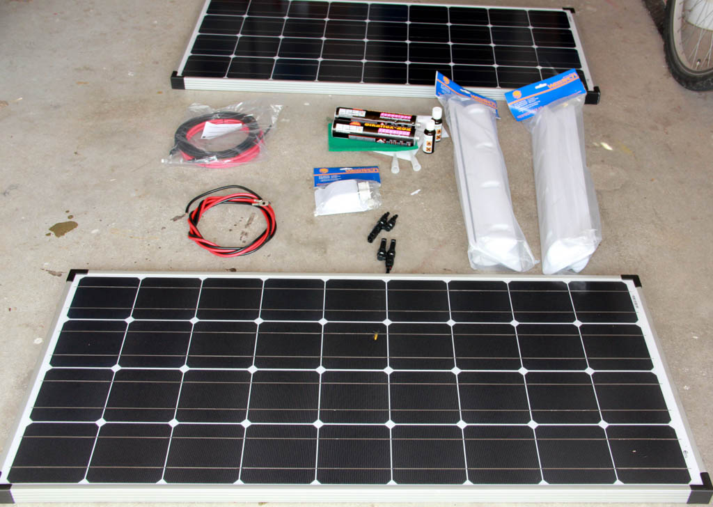 Solaranlage Wohnmobil – alle Teile sind da