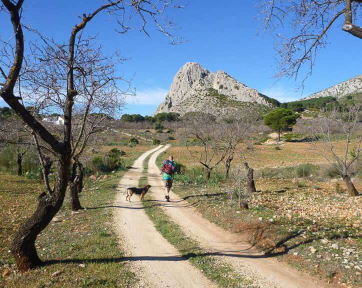 Auf dem Weg zum Klettern in El Chorro