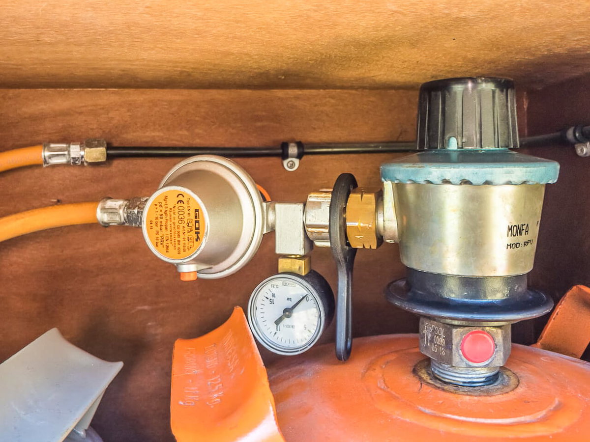 Spanish gas cylinder in German motorhome