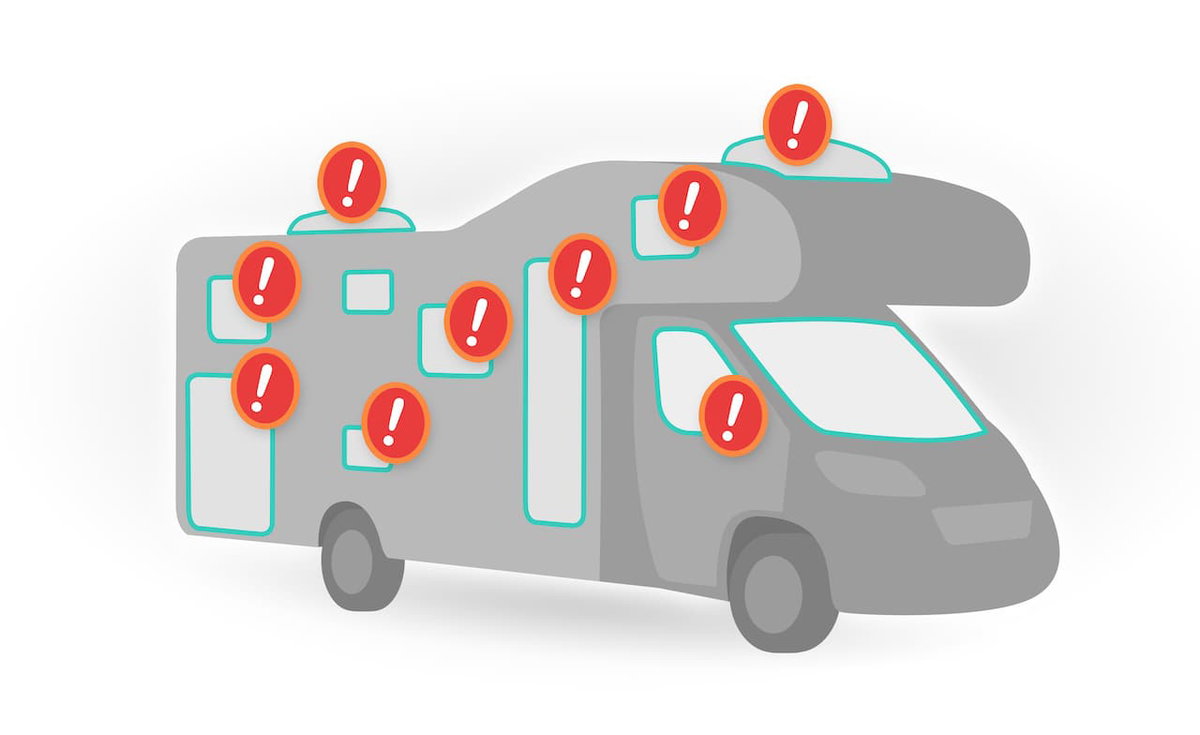Motorhome theft weak points