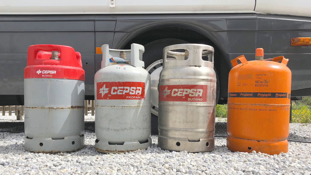 Gasflaschen in Spanien