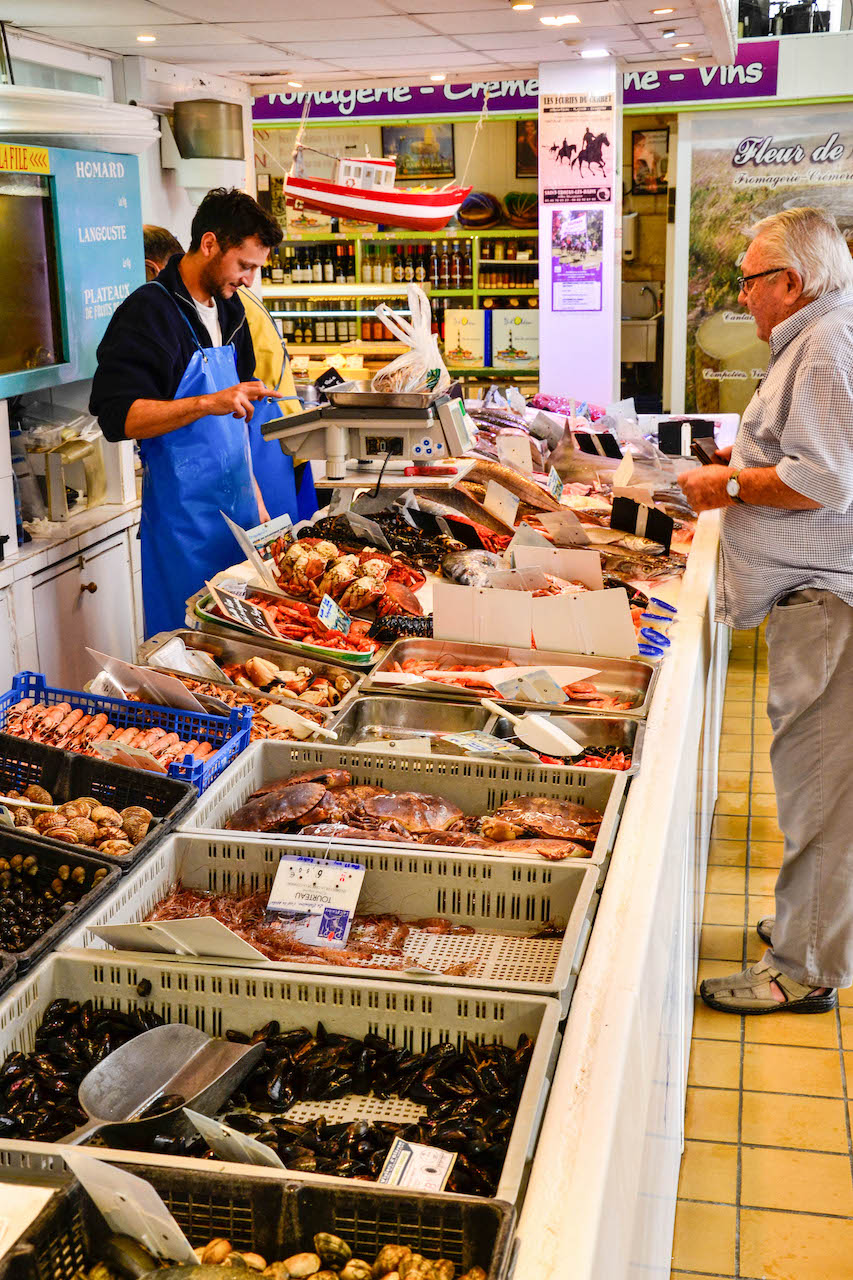 Fischmarkt auf der auf der französischen Insel Ile d Oleron