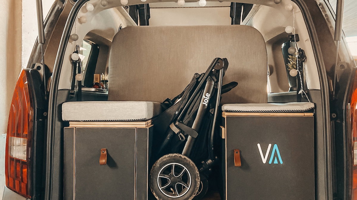Stauraum vom Mini-Camper Vanderer Urban Camper
