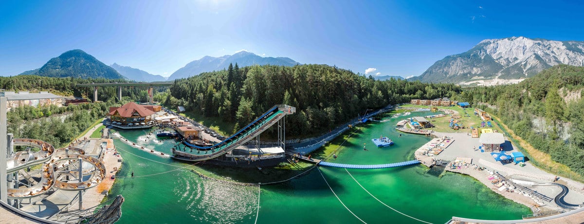 Die Water Area vom Area47 beim Camping im Freizeitpark in Europa