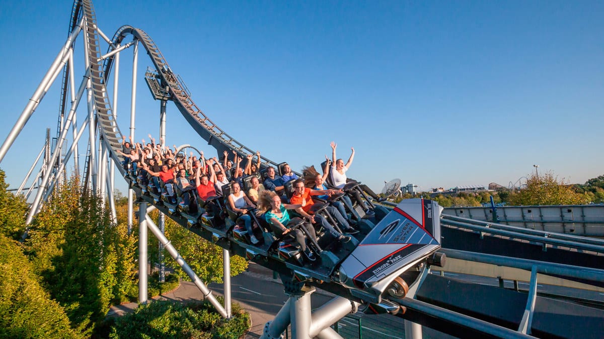 Der Silverstar im Europapark ein Freizeitpark mit Campingplatz