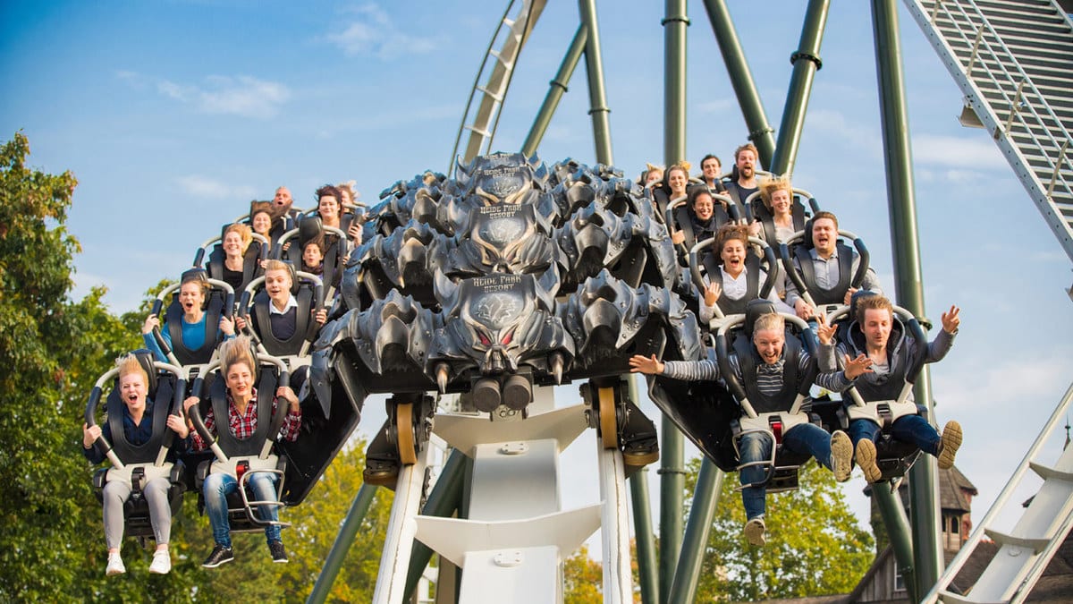 Flug der Dämonen im Heidepark ein Freizeitpark in Deutschland