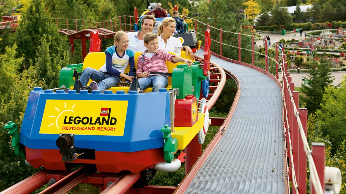 Das Tret o mobil im Legoland ein Freizeitpark in Deutschland