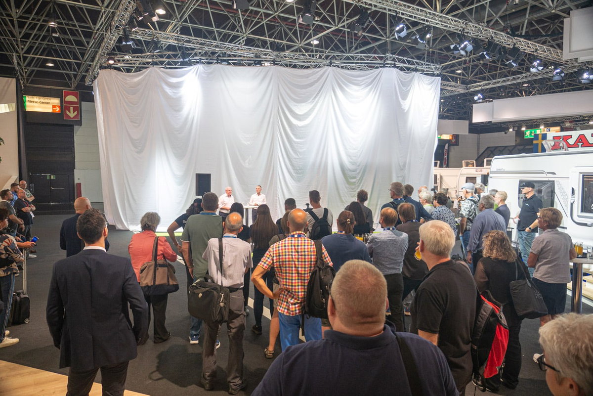 Fendt Concept Work & Connect Adfendture Caravan Salon 2023 Pressekonferenz