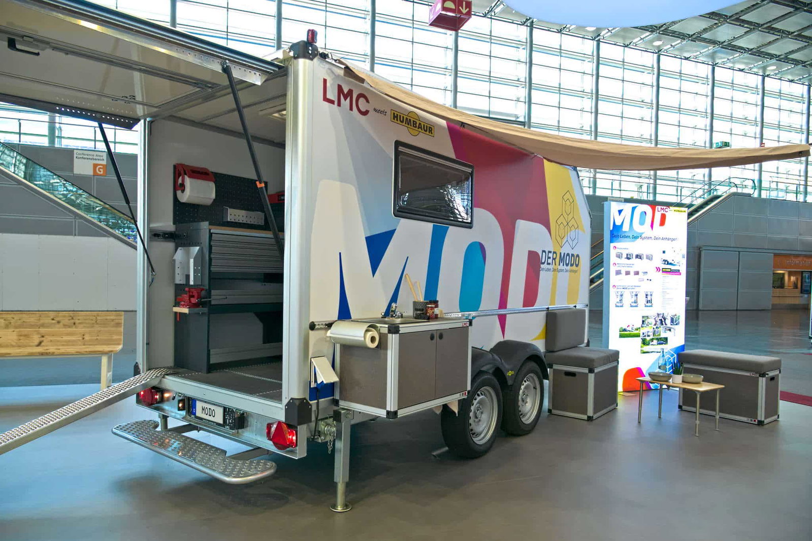 LMC Modo (2025): Modular caravan with modular system based on Humbaur