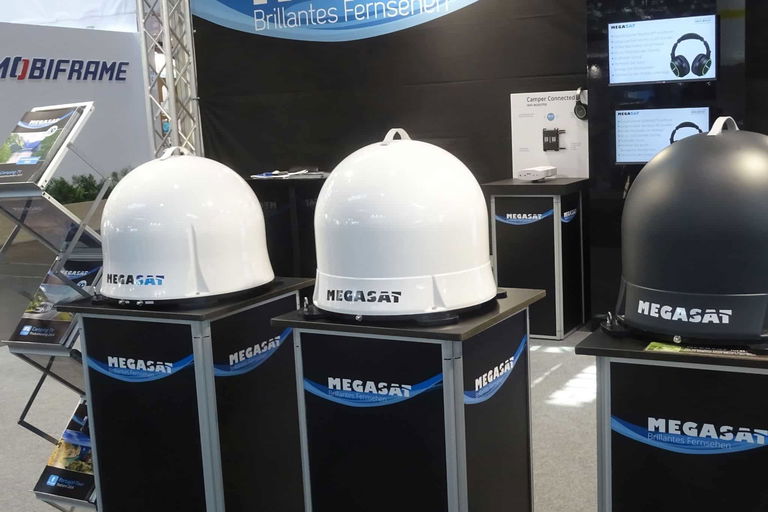 Megasat product innovations (2025) - Mobile satellite antenna, WiFi booster and Bluetooth headphones
