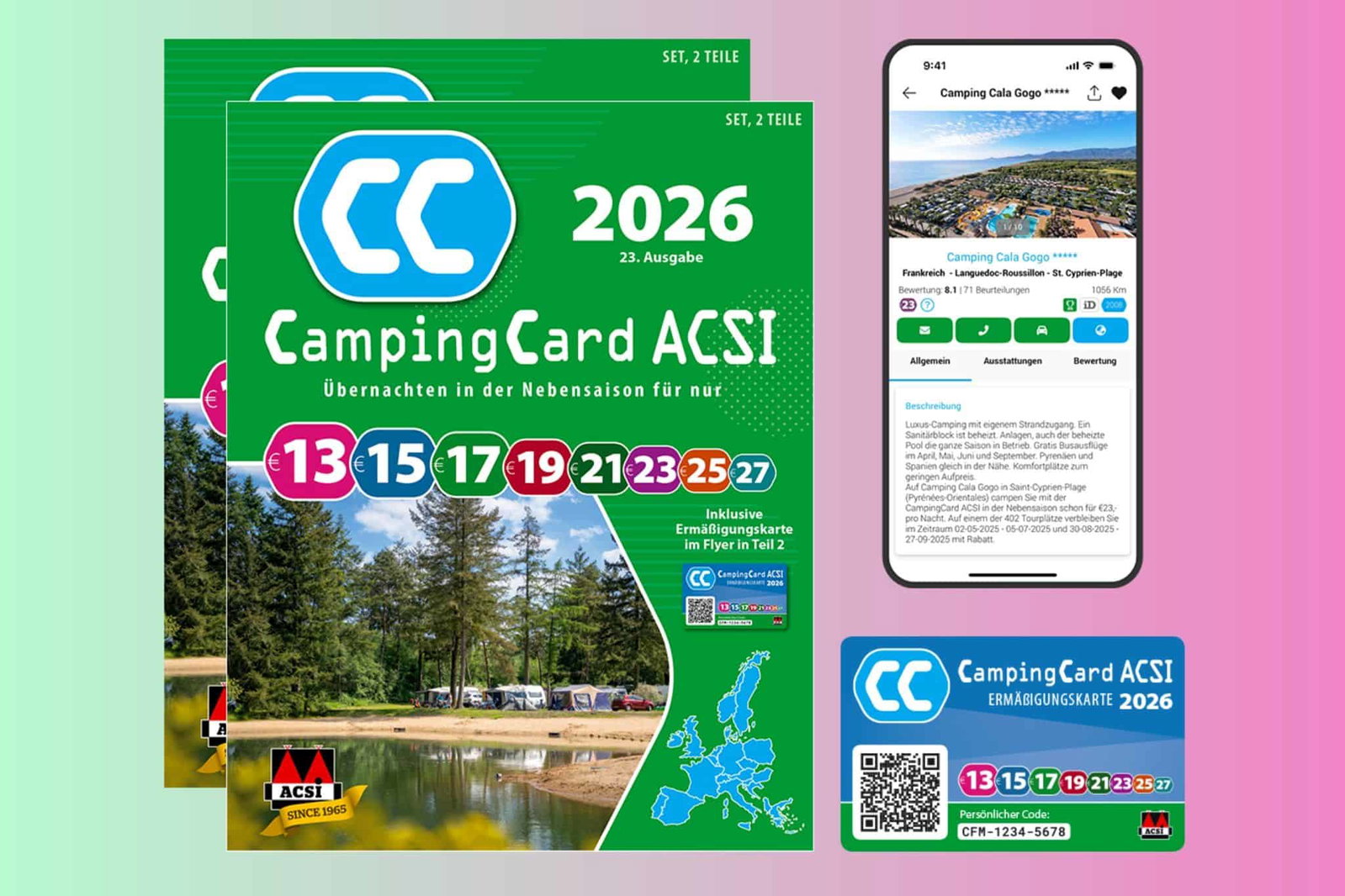 ACSI CampingCard 2026 - save big in the low season