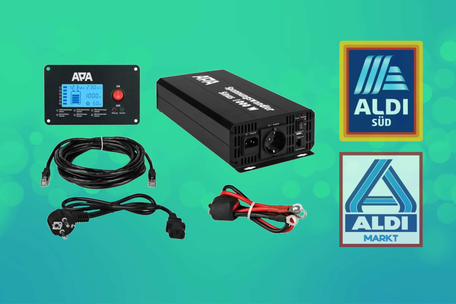 Technology for campers: This voltage converter/inverter is now heavily discounted in the ALDI online store
