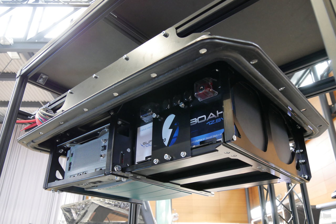 Juicetray: This mount hides your power supply under the motorhome