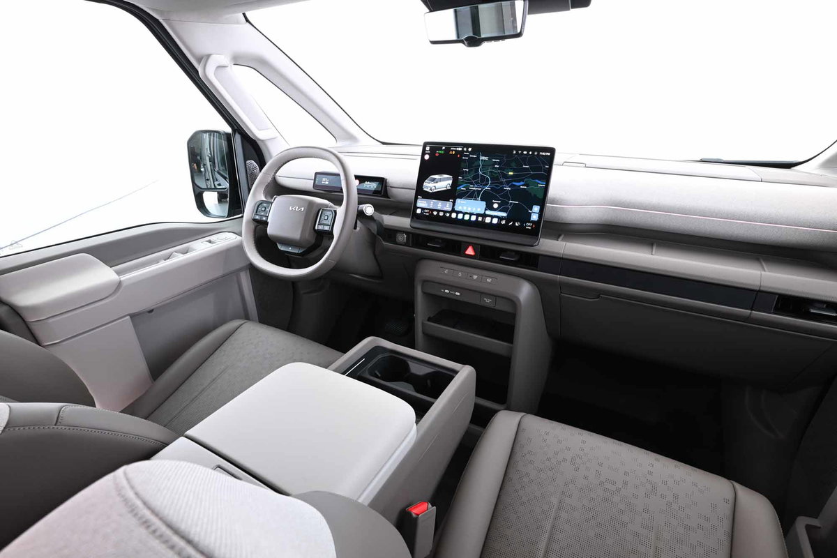 The cab of the Kia PV7